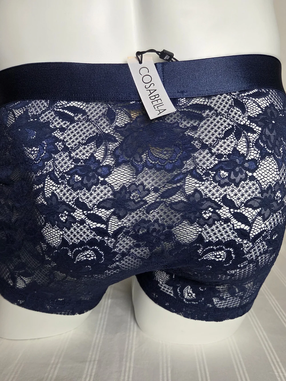 Cosabella Navy Lace Boxer Briefs for Men